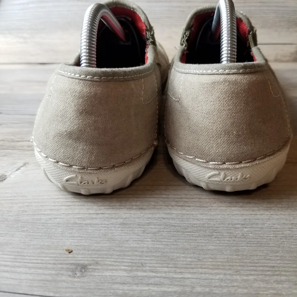 Clarks Collection Canvas Slip On Comfort Deck Boat Beach Loafer Shoes